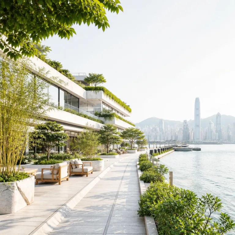 Kowloon harbourfront hotel as an urban harbourfront retreat in Hong Kong
